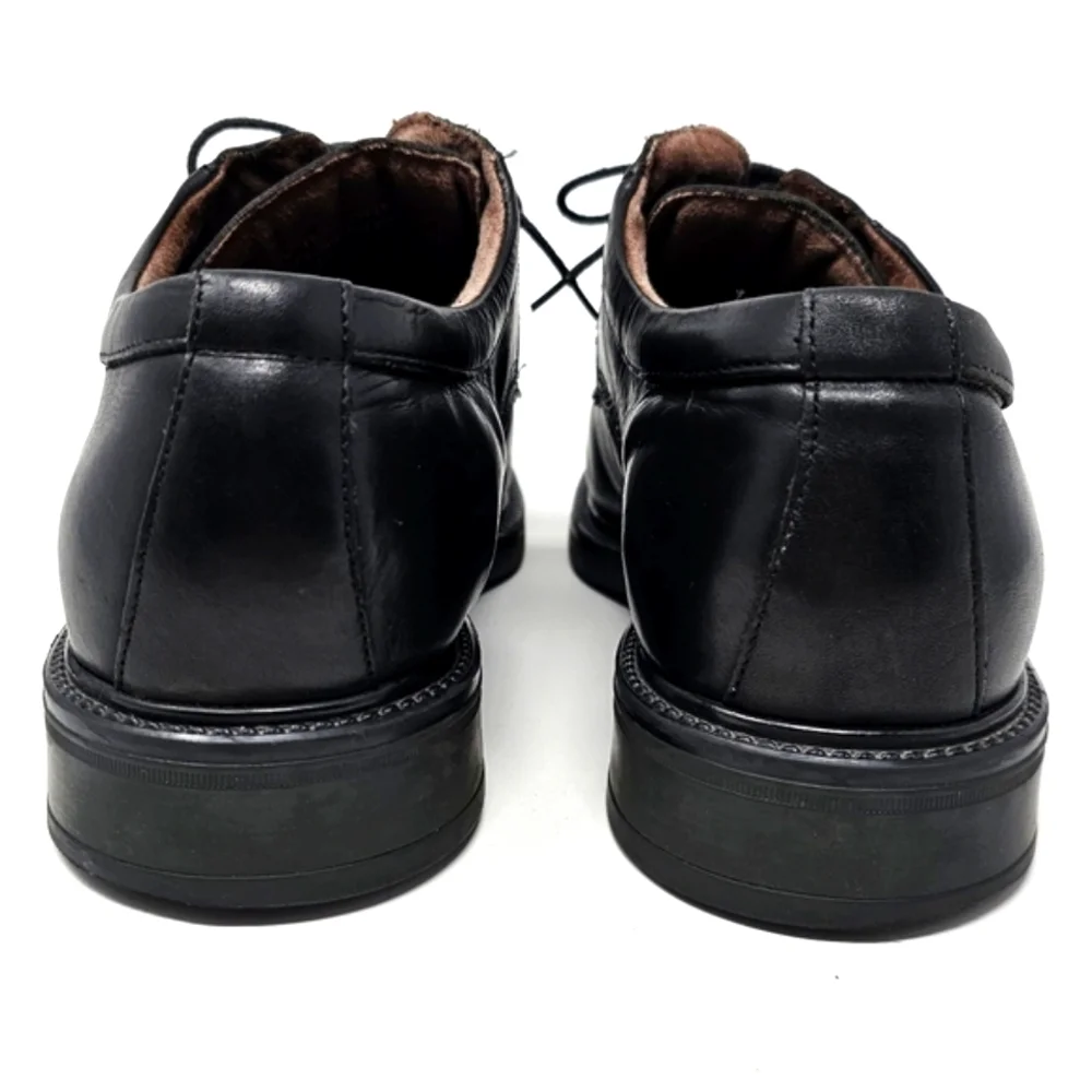 Bill Blass Black Leather Oxford Mens Size 11 Shoes‎ Lace Up